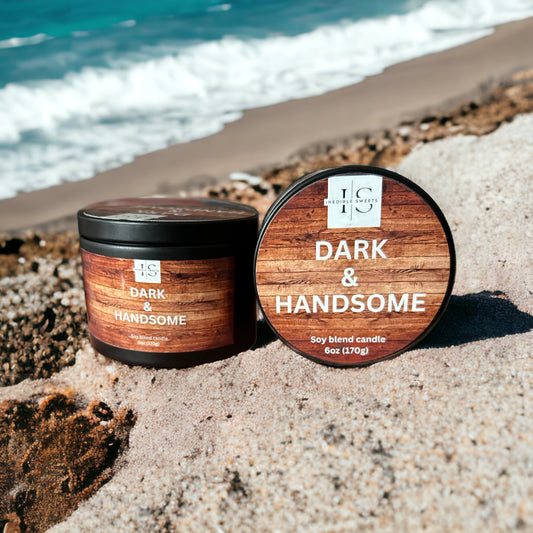 Dark and Handsome Candle Tin